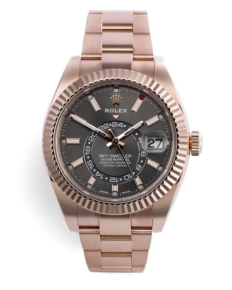 sky-dweller rolex gold price|rolex sky dweller everose gold.